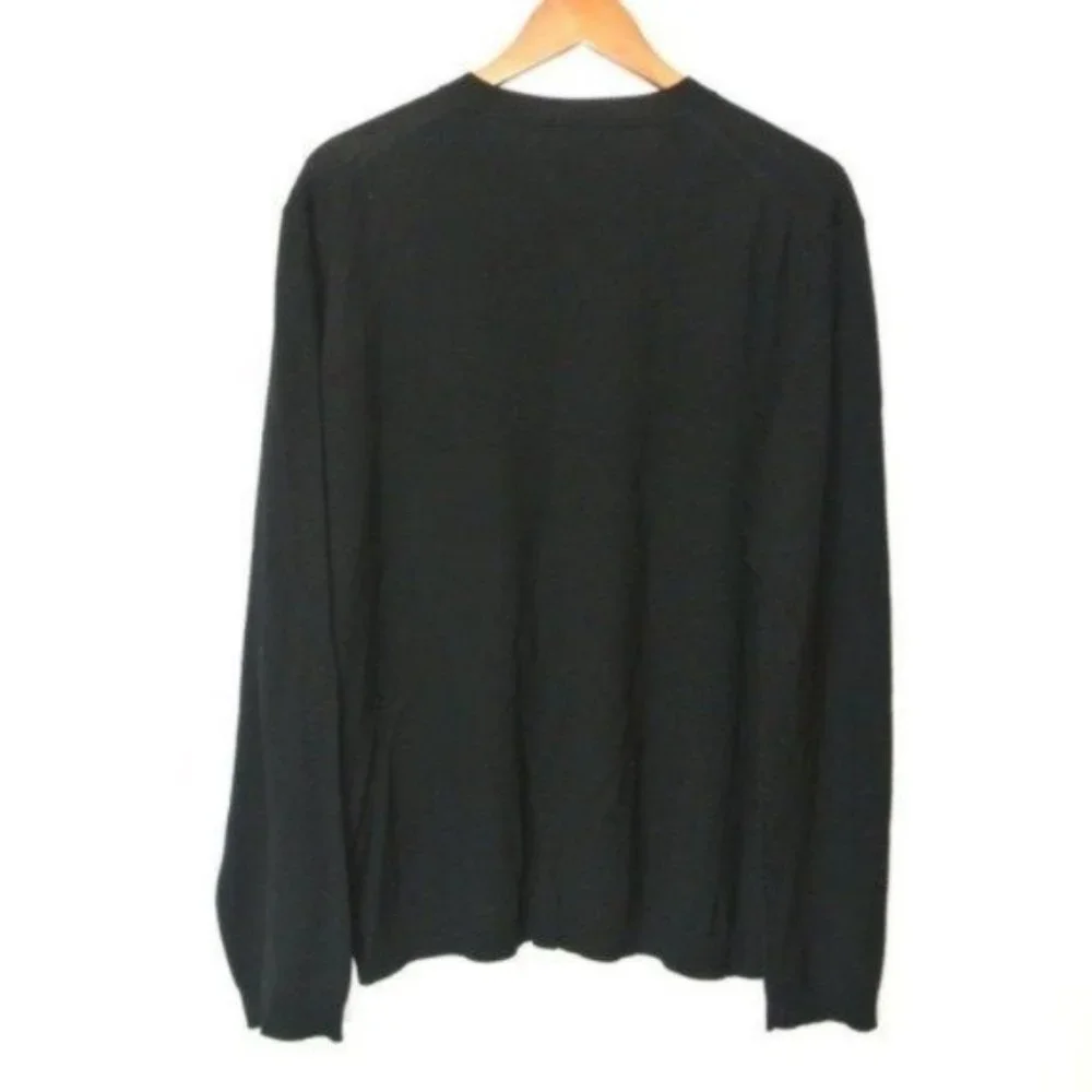 Banana Republic‎ Extra Fine Italian Merino Sweater XL Black